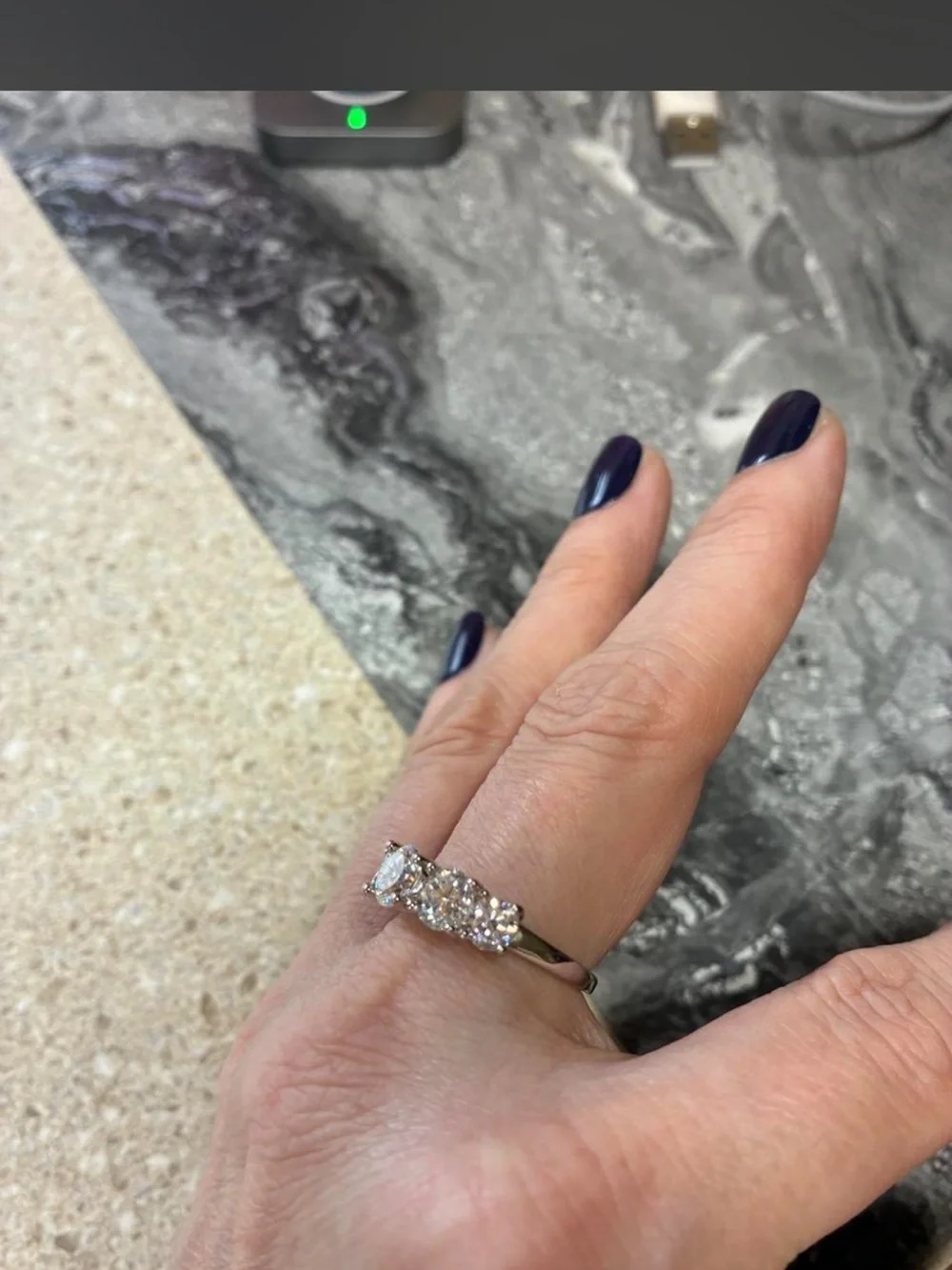 Brilliant Multi-Stone Silver Eternity Ring in White size 8